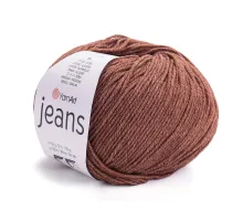 Pletací příze Gina / Jeans 50 g hnědá 1 ks