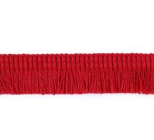 Bavlněné třásně oděvní šíře 17 mm červené