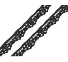 Elastická krajka šíře 15 mm černá