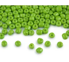 Rokajl 6/0 - 4 mm neprůhledný zelená sv. 50 g