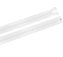 Zdrhovadlo zip plastový 45cm dělitelný šíře 6mm bílá