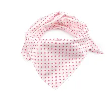 Bavlněný šátek s puntíky 65x65 cm bílá 1 ks