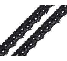 Elastická krajka šíře 12 mm černá