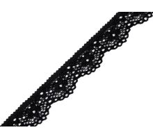 Elastická krajka šíře 16 mm černá