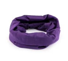 Multifunkční šátek pružný, bezešvý, jednobarevný fialová 10 ks