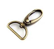 Kovová karabina otočná, průvlek 25 mm