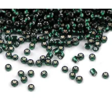 Rokajl 12/0 - 2 mm s průtahem zelená tmavá 450 g