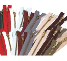 Zdrhovadlo zip mosazný 35cm dělitelný 6mm