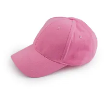 Bavlněná kšiltovka unisex vhodná k dozdobení růžová sv. 1 ks