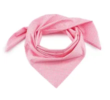 Bavlněný šátek s puntíky 65x65 cm růžová sv. 1 ks