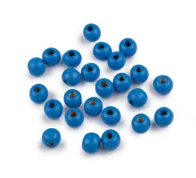 Dřevěné korálky Ø10 mm modrá 20 g