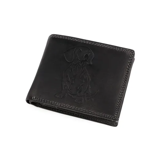 Pánská peněženka kožená pro myslivce, rybáře, motorkáře 9,5x12 cm