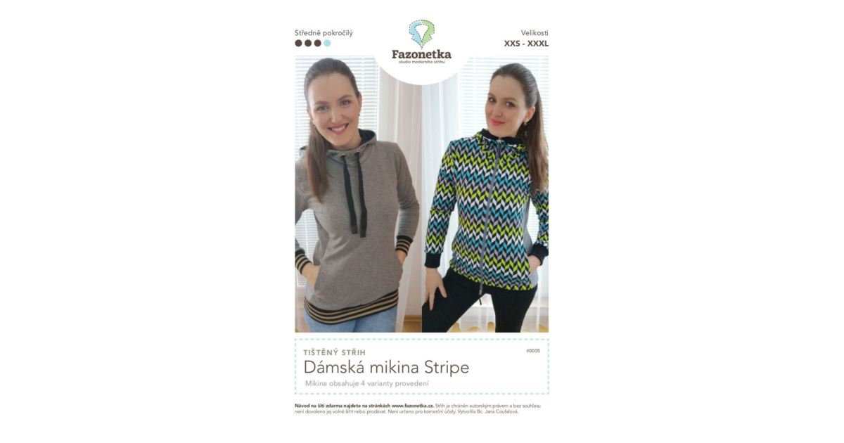 PÁNSKÁ MIKINA - STRIPE - NA PŘÁNÍ - PM-Design