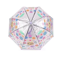 Dětský průhledný vystřelovací deštník fialová sv. 1 ks
