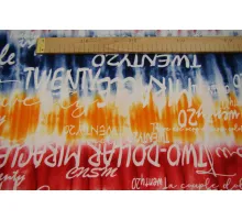 Polyesterový úplet twenty20 modro-oranžová