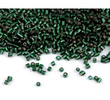 Rokajl sekaný 13/0 - 1,7 mm s průtahem zelená 450 g