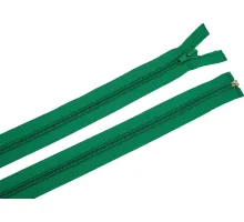 Zdrhovadlo zip plastový 40cm dělitelný šíře 6mm trávová zeleň