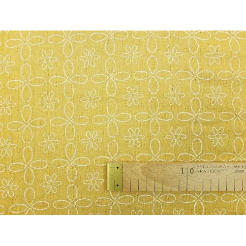 Fáčovina vzor výšivky na hořčicové