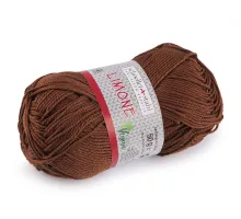 Bavlněná pletací příze Limone 50 g hnědá 1 ks