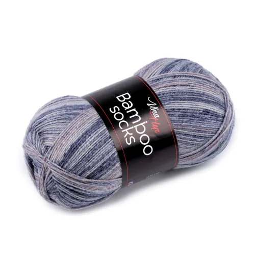 Pletací příze Bamboo Socks / ponožkovka 100 g modrošedá 1 ks