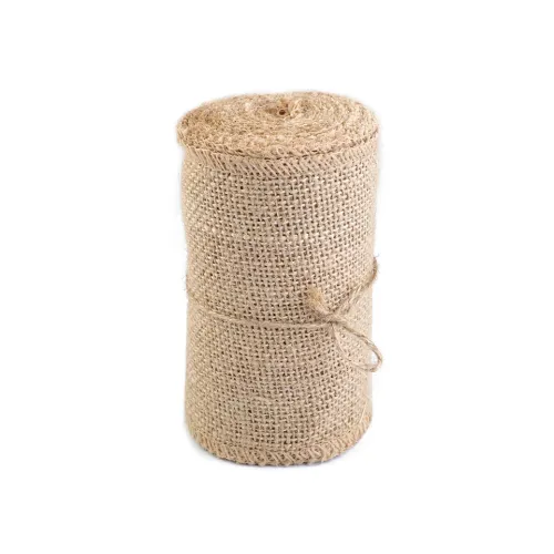 Jutová stuha šíře 13 cm režná přírodní 4.5 m