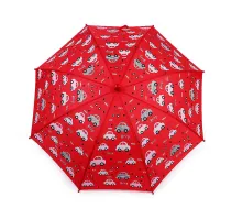 Dětský deštník kouzelný cupcakes, příšerky, auta červená 1 ks
