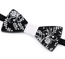 Dřevěný motýlek černá 1 ks