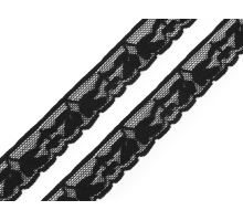 Elastická krajka šíře 25 mm černá