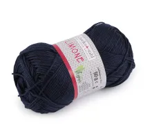 Bavlněná pletací příze Limone 50 g modrá tmavá 1 ks