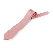 Kravata jednobarevná mikrovlákno pudrová 1 ks