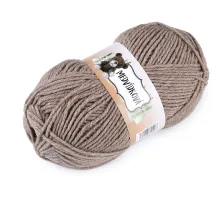 Pletací příze medvídková 100 g béžová tm. 1 ks