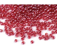 Rokajl 8/0 - 3 mm s průtahem, zářivé barvy červená 450 g