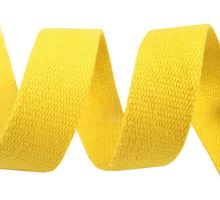 Bavlněný popruh šíře 30 mm žlutá