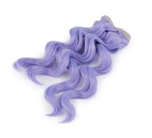 Paruka / vlasy pro panenky 25 cm sv. fialová