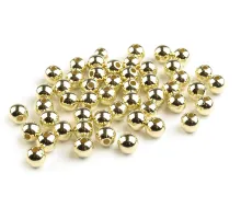 Plastové voskové korálky / perly Glance Metalic Ø6 mm zlatá sv. 500 g