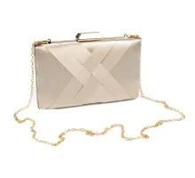 Kabelka - psaníčko saténové krémová 1 ks