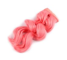 Paruka / vlasy pro panenky 25 cm růžová