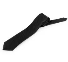 Kravata jednobarevná mikrovlákno černá 1 ks