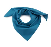 Bavlněný šátek jednobarevný 70x70 cm modrá tyrkys 1 ks