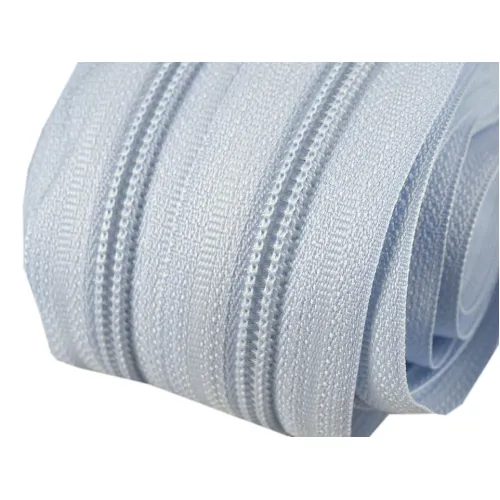 Zip spirálový v metráži 5mm ledově modrý Zip spirálový v metráži 5mm ledově modrý