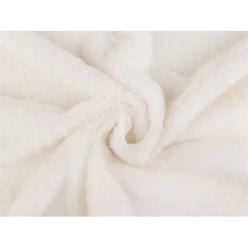 Zbytek - Oděvní umělá kožešina rabbit Off White