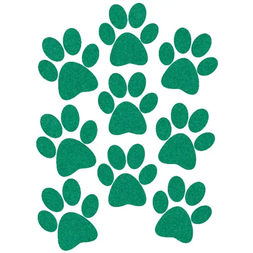 Nažehlovací aplikace reflexní zelená tlapky