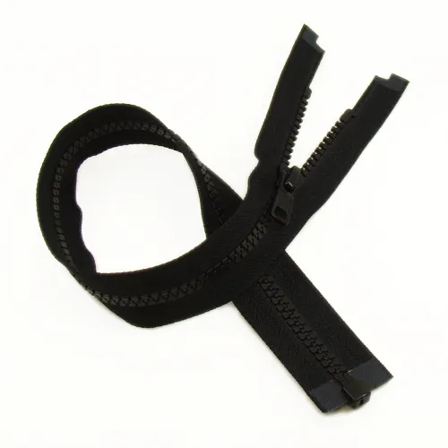 Zip kostěný dělitelný VISLON® černá 70cm YKK