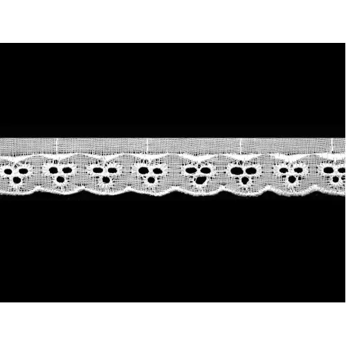 Madeira - štykování šíře 25 mm bílá 13.5 m