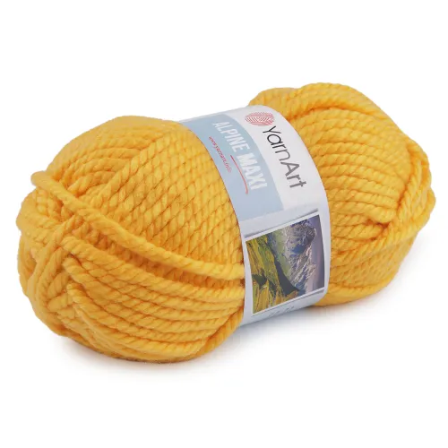 Pletací příze Alpine maxi 250 g hořčicová 1 ks