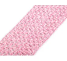 Síťovaná pruženka 7cm tutu sv. růžová