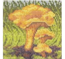 Vyšívací předloha 15x15 cm Houby liška