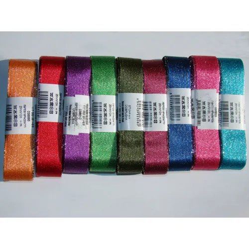 Adjustační rexorová stuha torsade 25mm jablková + zlatá