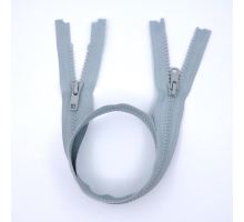 YKK Zip kostěný dělitelný dvoucestný VISLON® 65cm sv. šedá