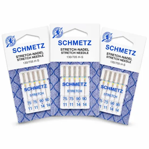 Strečové jehly SCHMETZ 130/705 H-S 75+90 sada 3 kusů